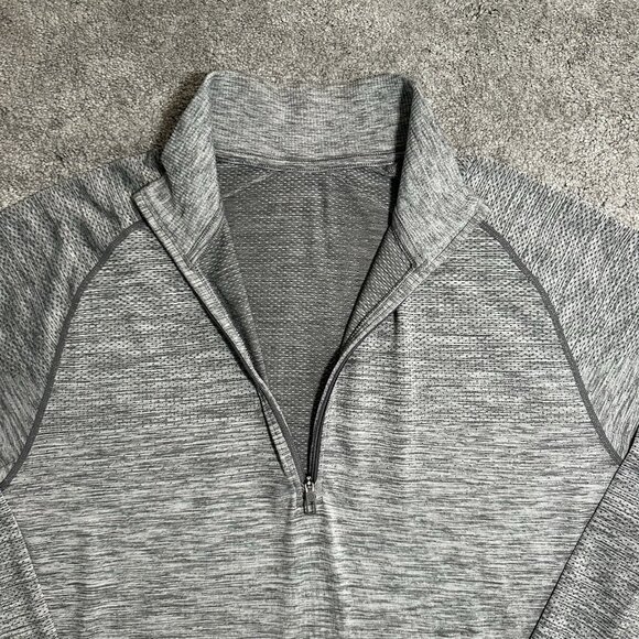 Lululemon Vent Tech 1/2 Zip Mens Large Pullover Grey  Long Sleeve Performance - Picture 4 of 11